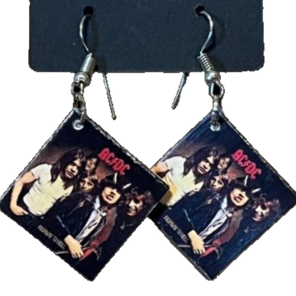 AC/DC "Highway to Hell" Album Earrings 🌸